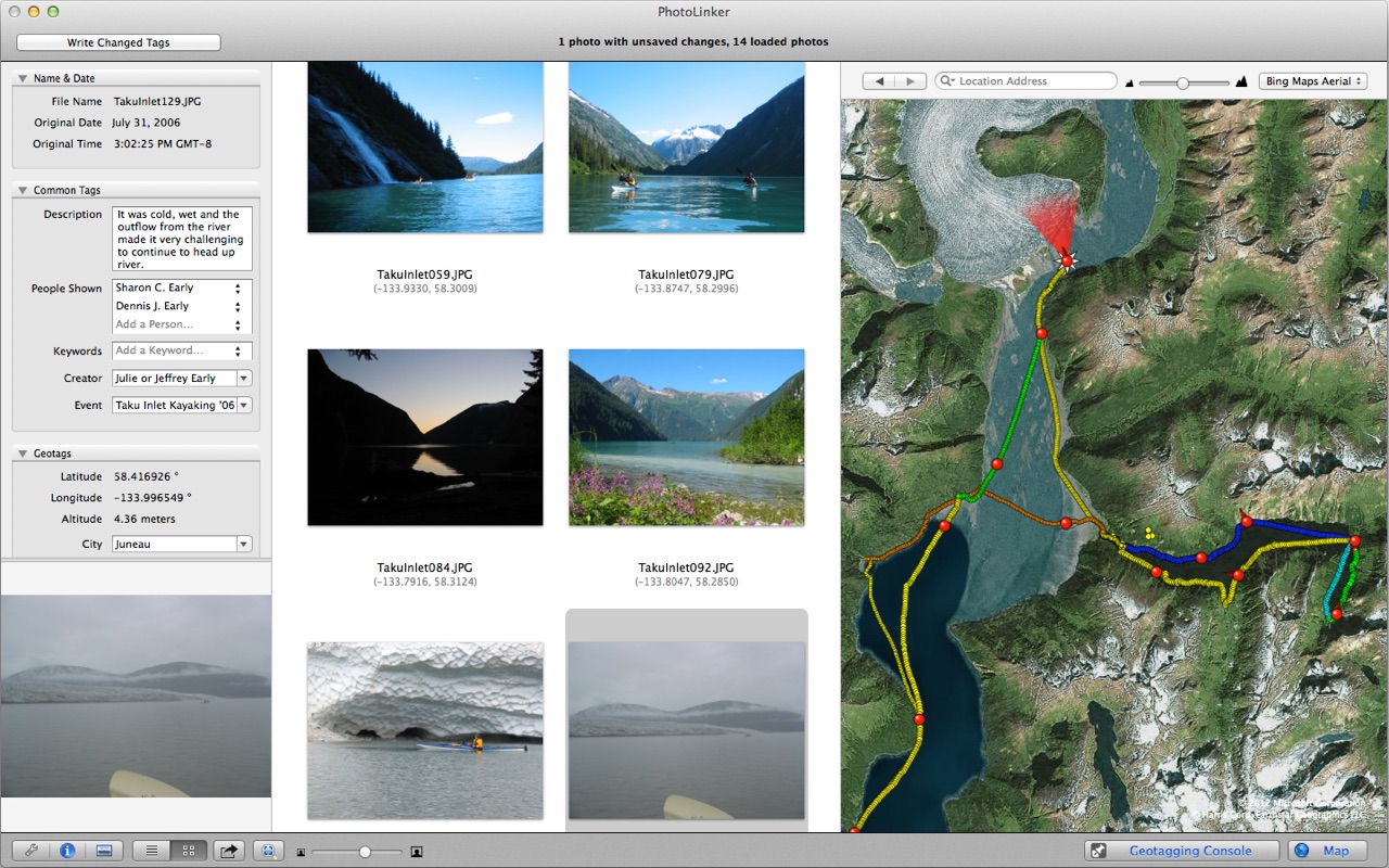 PhotoLinker 3.5.13 – Photo annotation and geotagging tool. screenshot