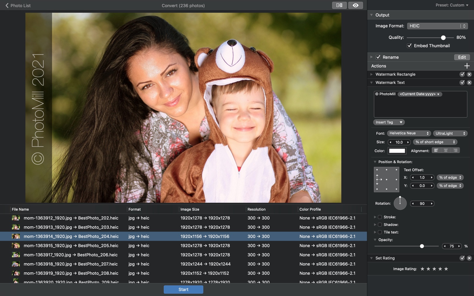 PhotoMill X 3.4.1 screenshot