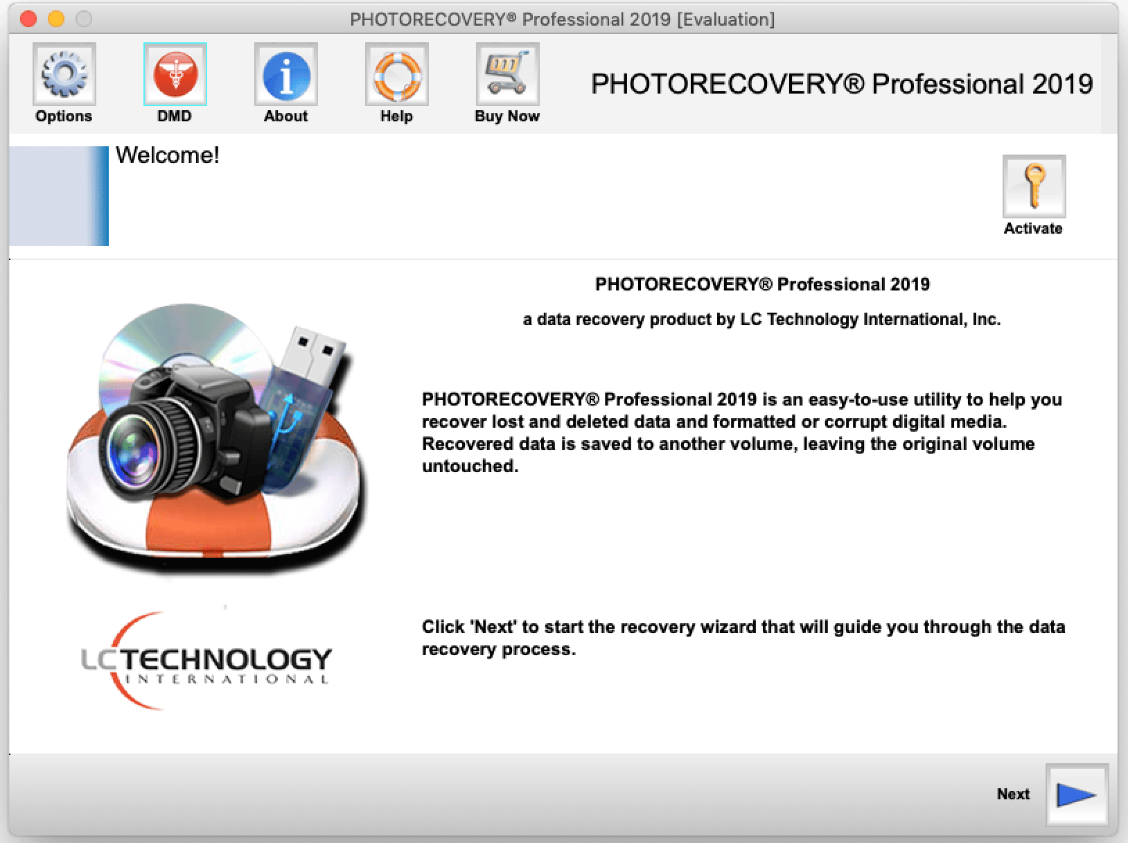 PHOTORECOVERY Professional 2019 5.1.8.9 – Recover movies, images, and sound files. screenshot