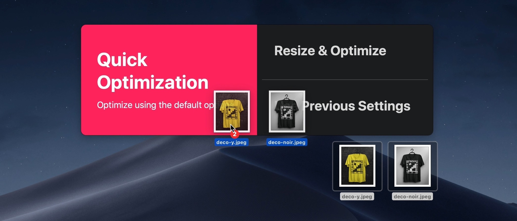 Pichi 1.0.0 – Optimize and resize your images. screenshot
