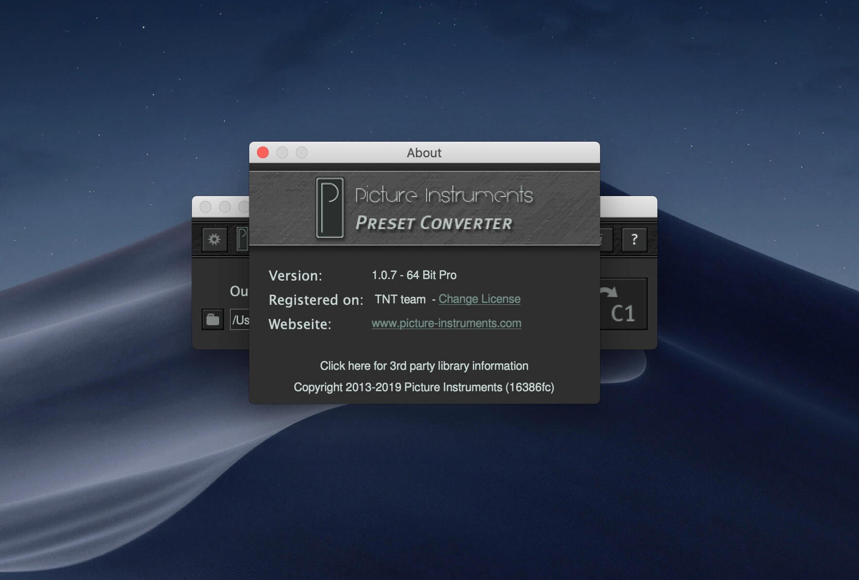 Picture Instruments Preset Converter Pro 1.1.2 screenshot