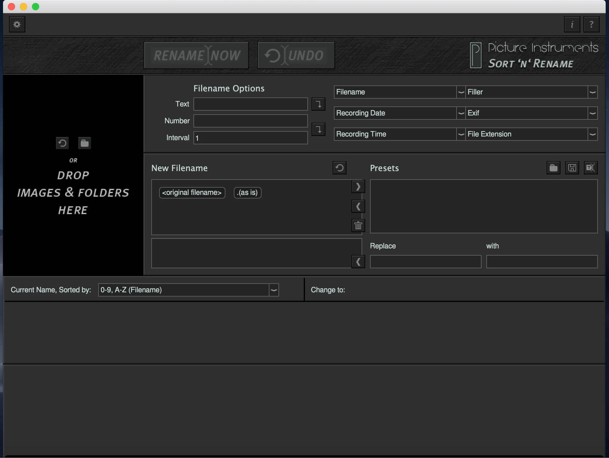 Picture Instruments Sort ‘n’ Rename Pro 2.0.8 screenshot