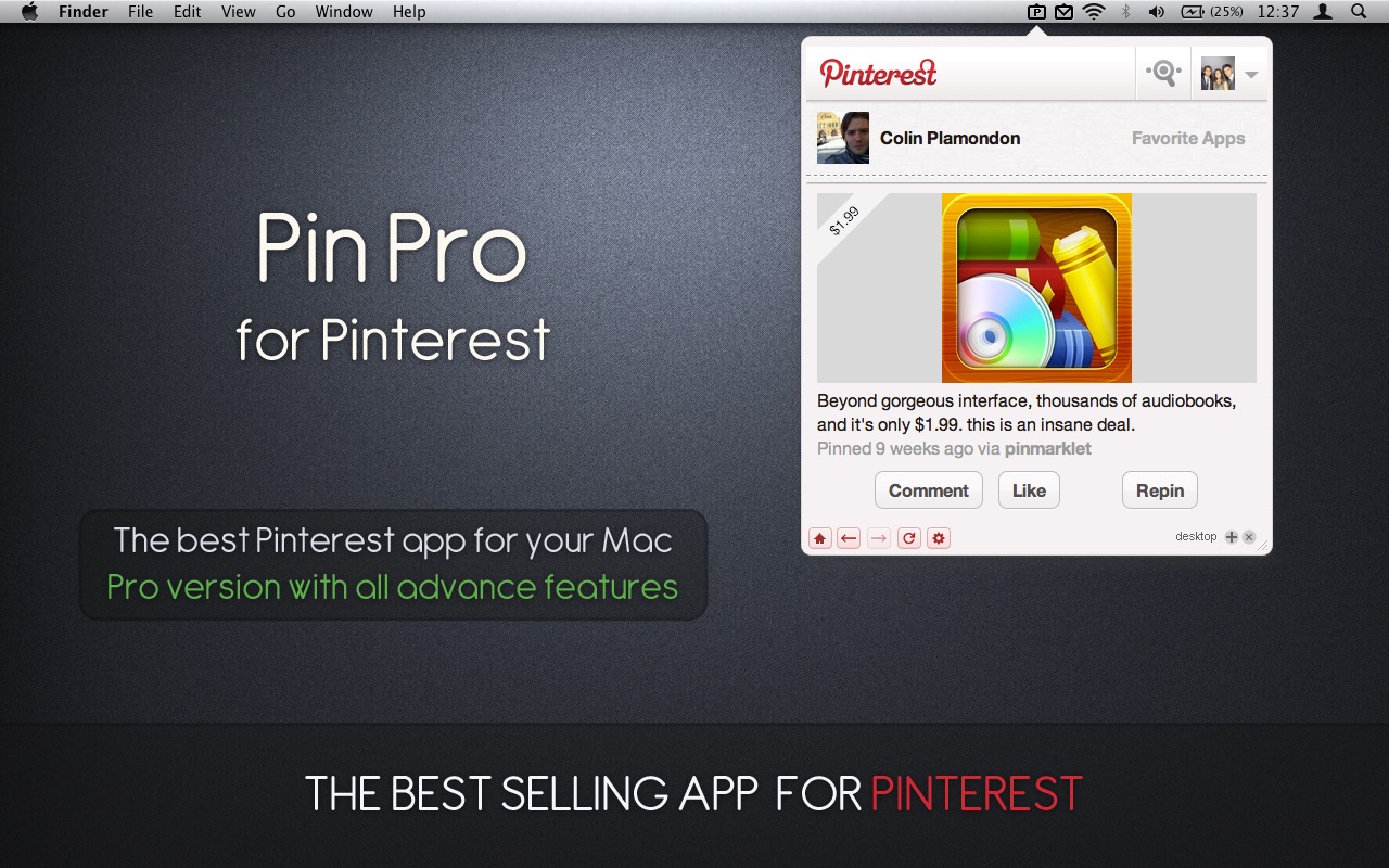 Pin Pro for Pinterest 1.9 – Pinterest browsing application. screenshot