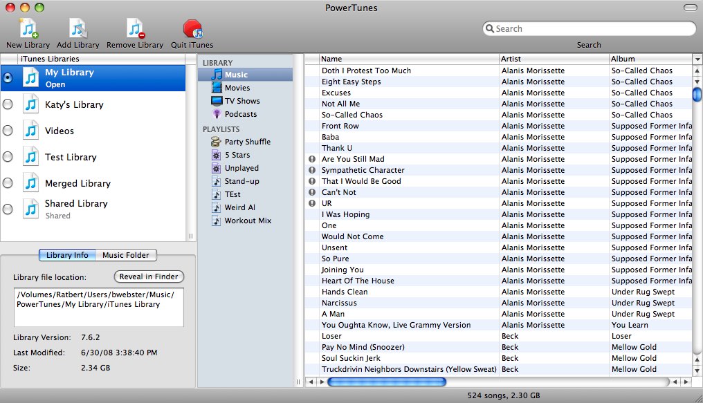 PowerTunes 1.4.3 screenshot