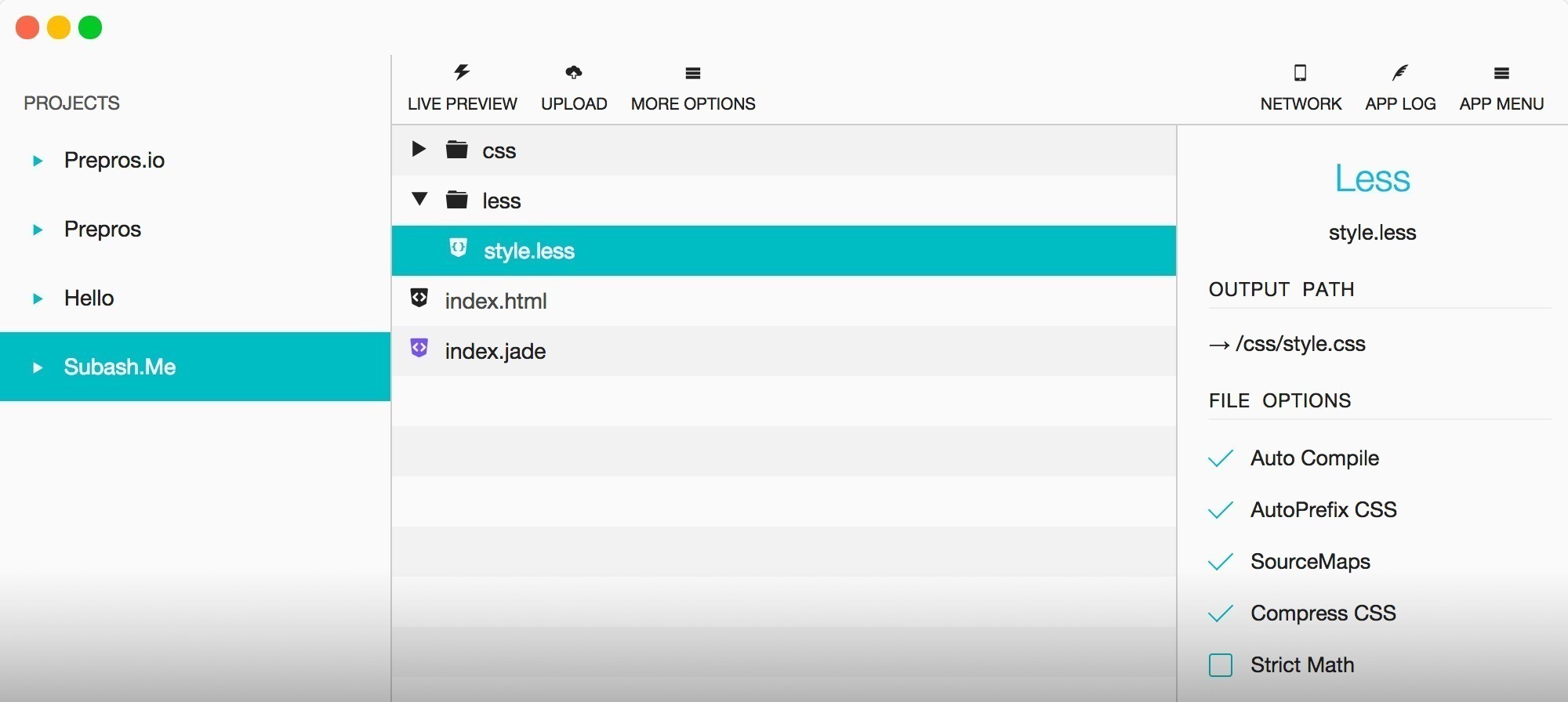 Prepros 6.2.2 – Allows you to work in multiple languages. screenshot