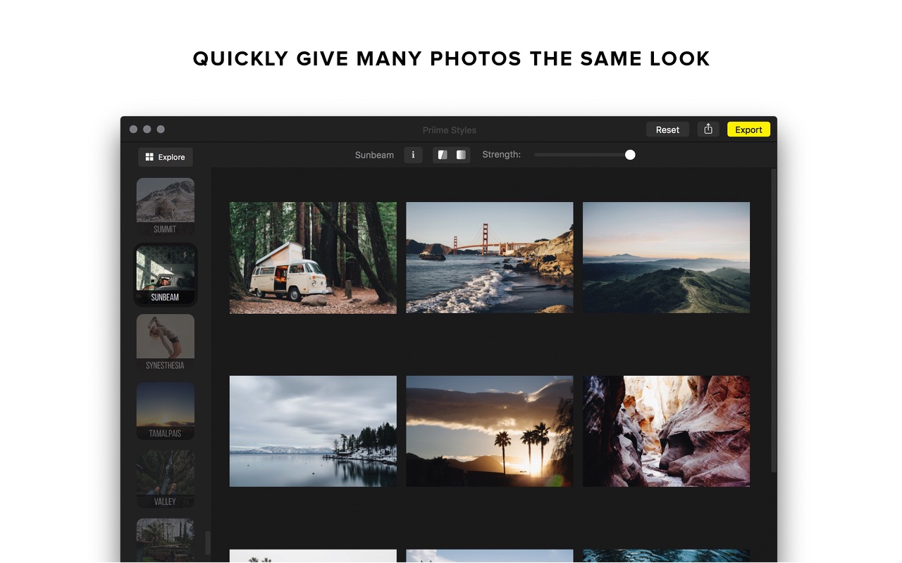 Priime Styles 1.5.1 – Apply professional photo presets. screenshot