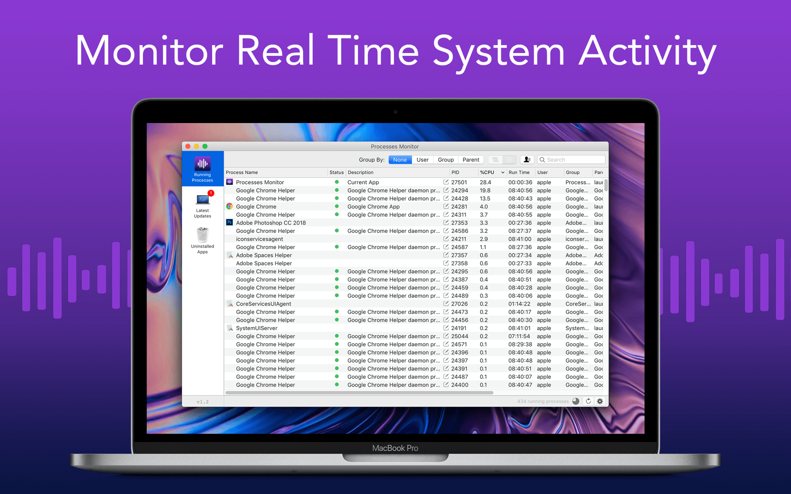 Process Monitor Pro 1.5 screenshot