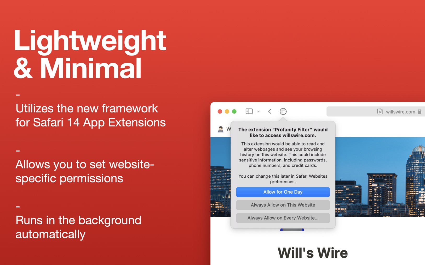 Profanity Filter for Safari 1.1 screenshot