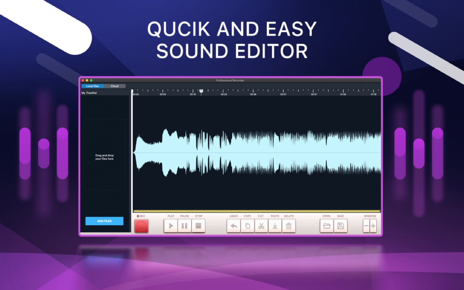 Professional Recorder & Editor 7.0.8 screenshot