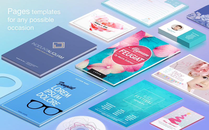 Publisher Lab 4.3.4 – Unique page-template designs for Apple Pages. screenshot