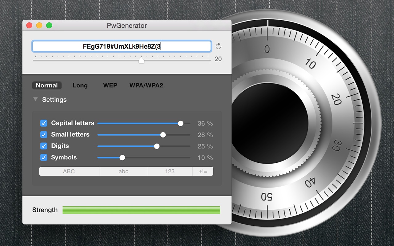 PwGenerator 1.11.1 screenshot