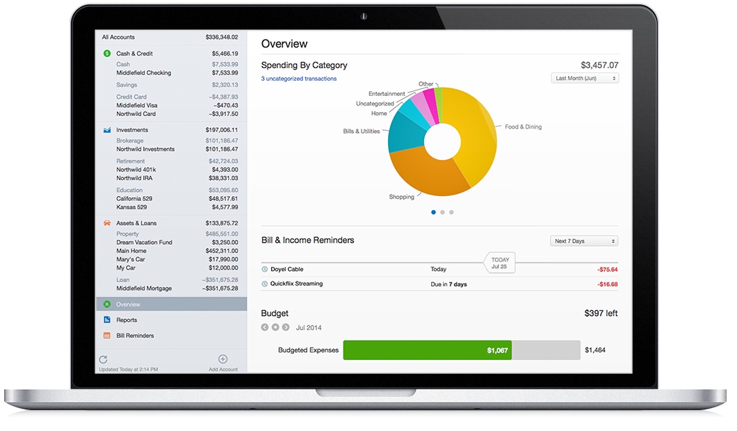 Quicken 4.6.9 – Complete personal finance solution. screenshot