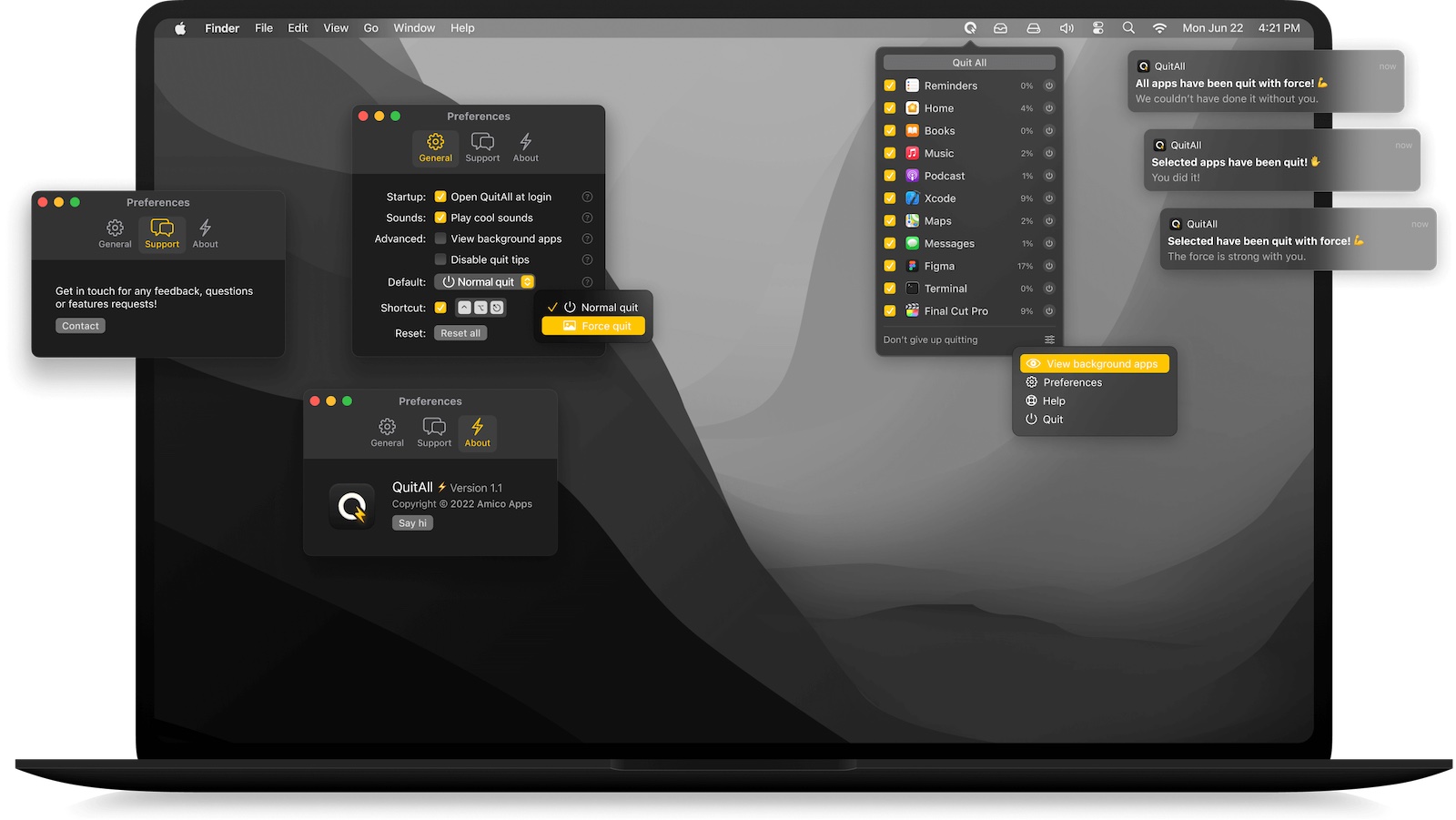 QuitAll 1.3.6 screenshot