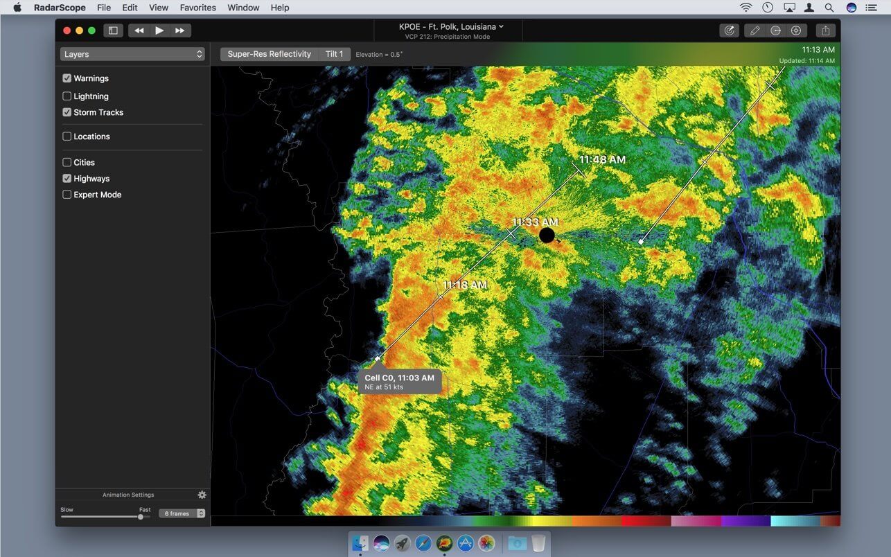 RadarScope 5.6 screenshot