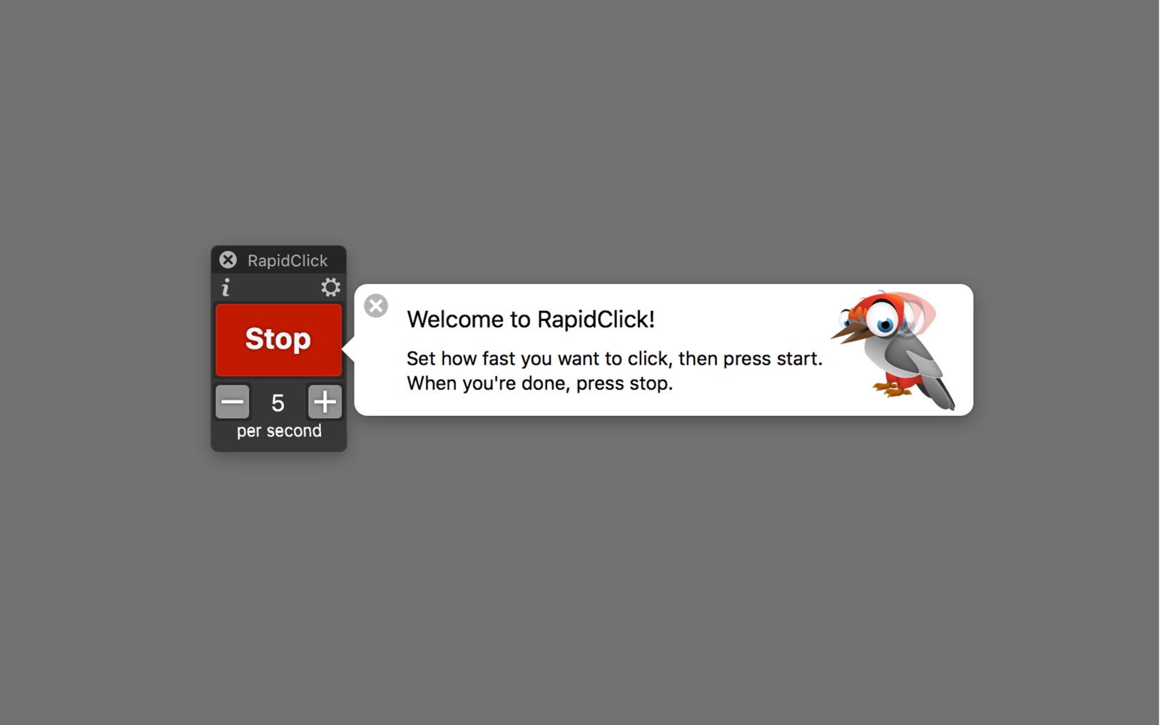 RapidClick 1.5.1 screenshot