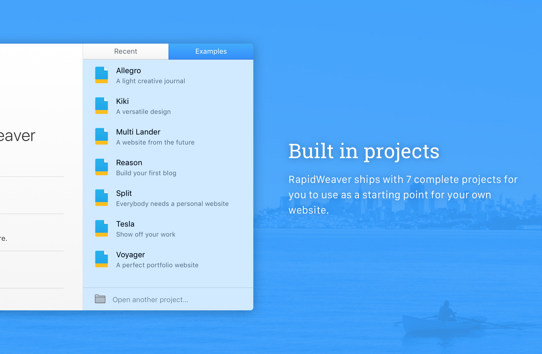 RapidWeaver 8.1.1 – Create template-based websites rapidly. screenshot