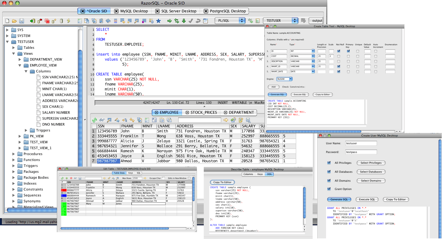RazorSQL 10.6.4 screenshot