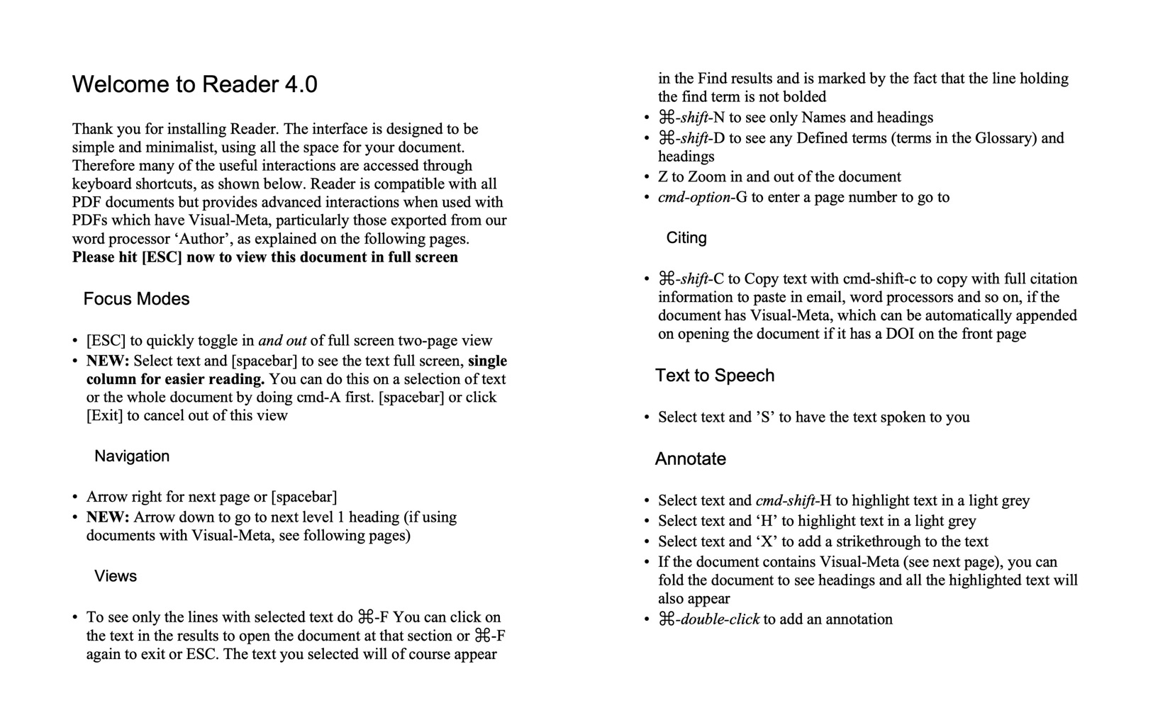 Reader 6.4 screenshot