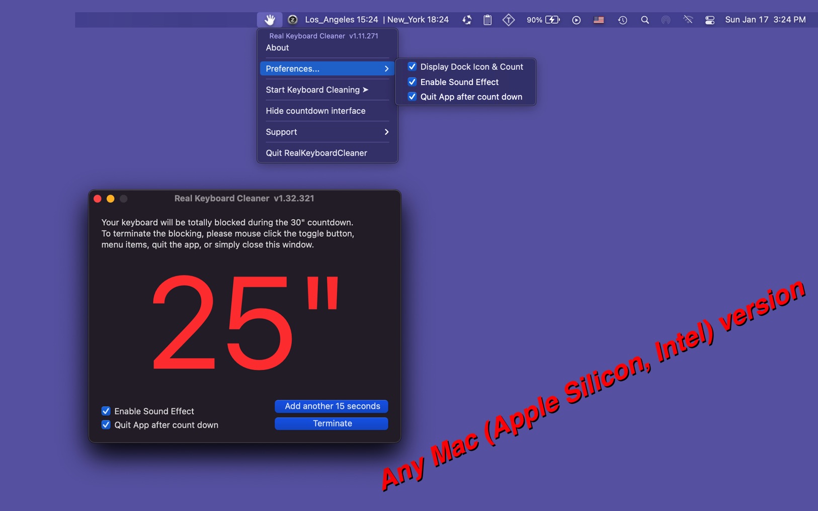 Real Keyboard Cleaner 1.50 screenshot