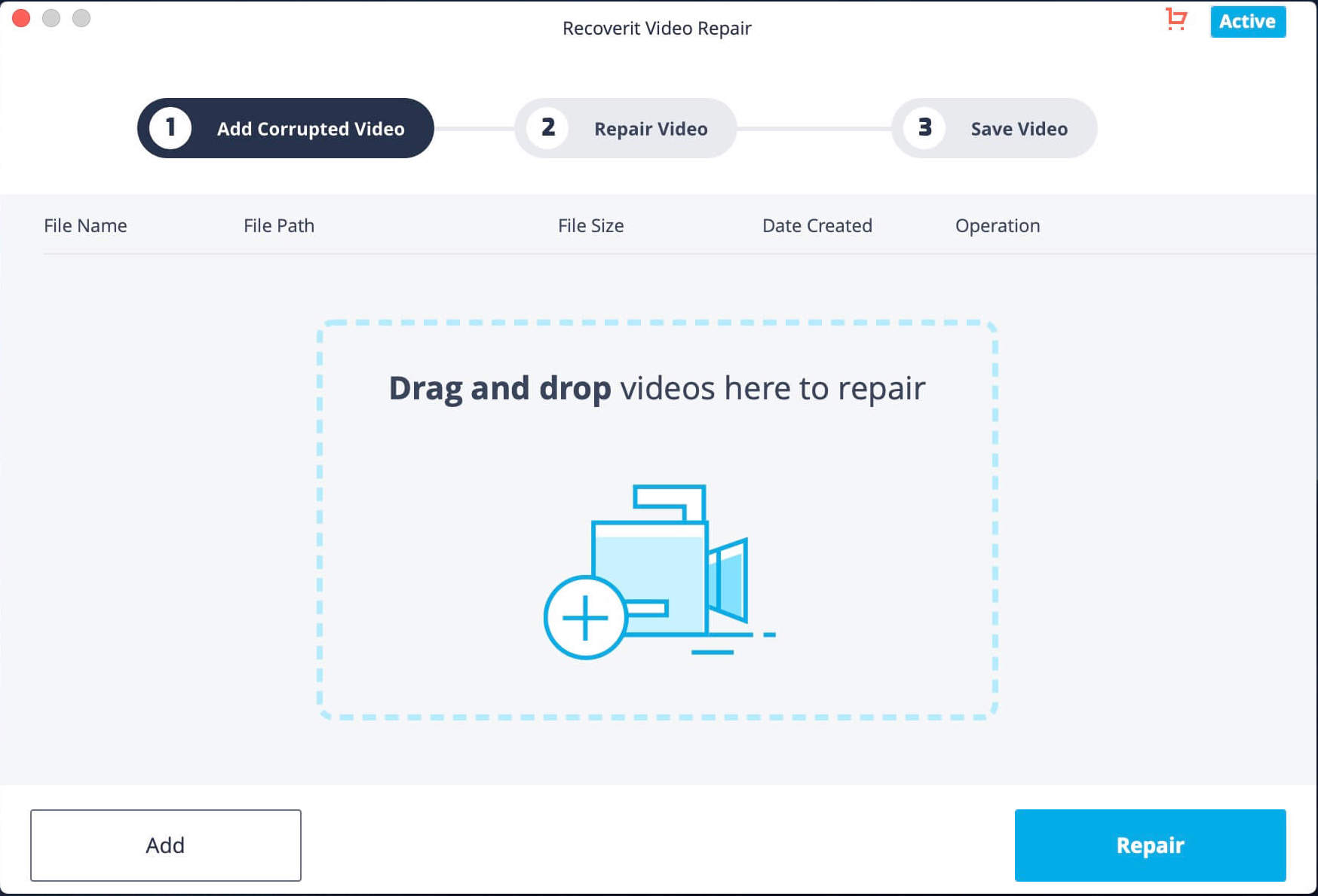 Recoverit Video Repair 1.1.2.4 screenshot