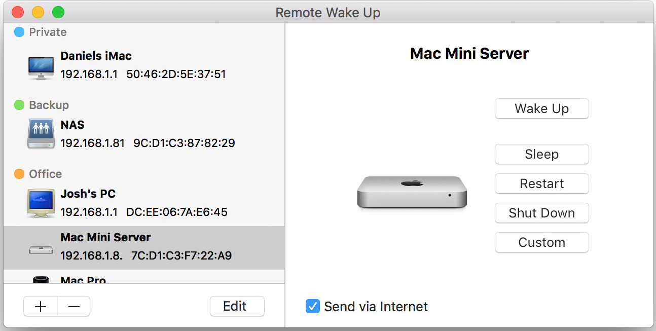 Remote Wake Up 2.0.0 screenshot