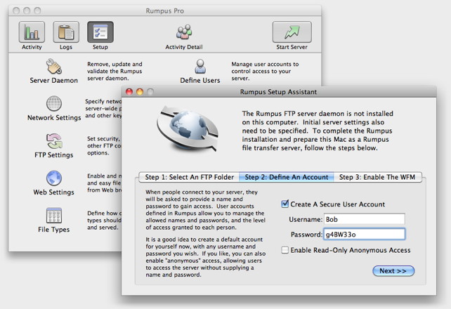 Rumpus Pro 8.1.15 – High-performance FTP server. screenshot