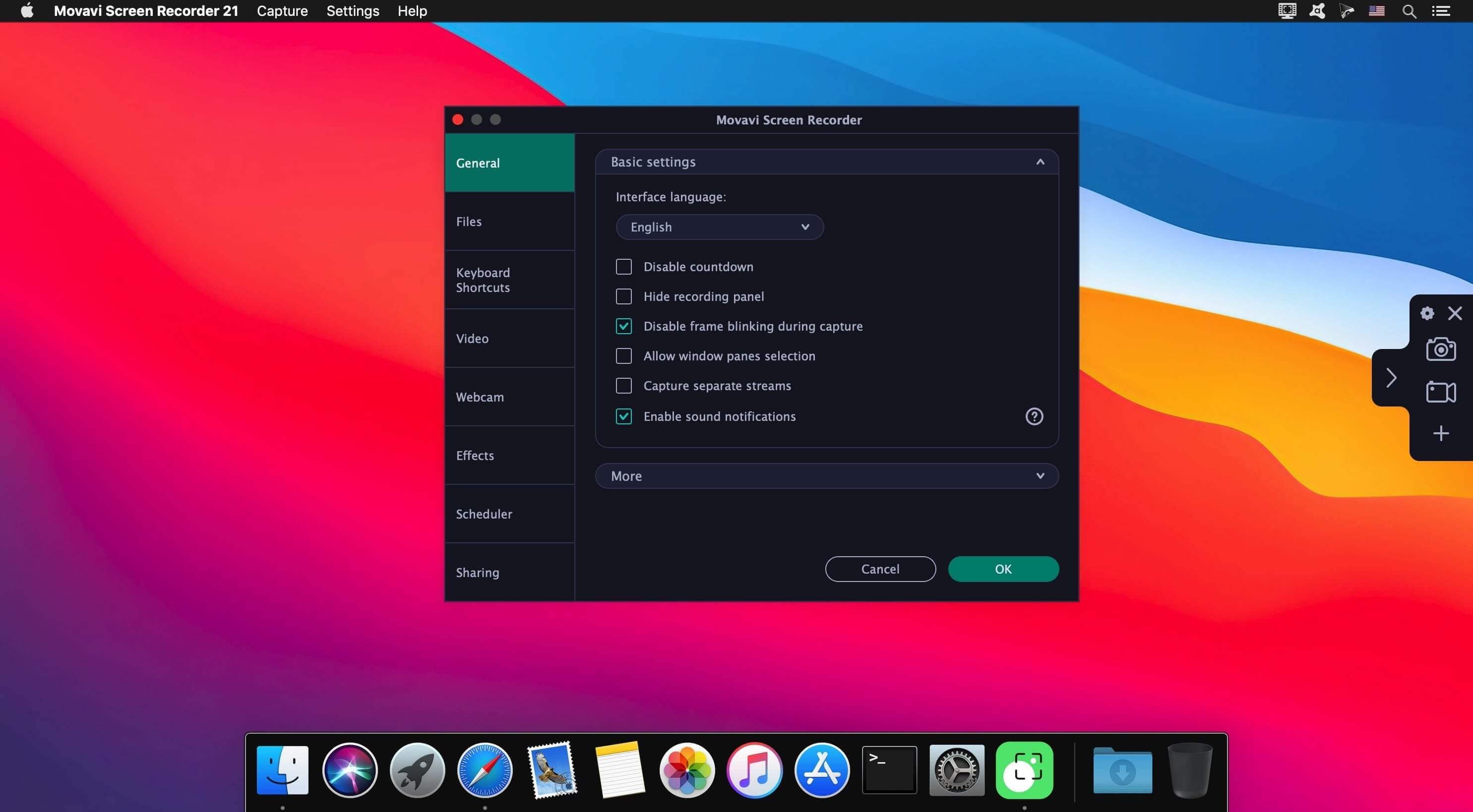 Screen Recorder Movavi 5.2 – One-Click Screen Capture. screenshot