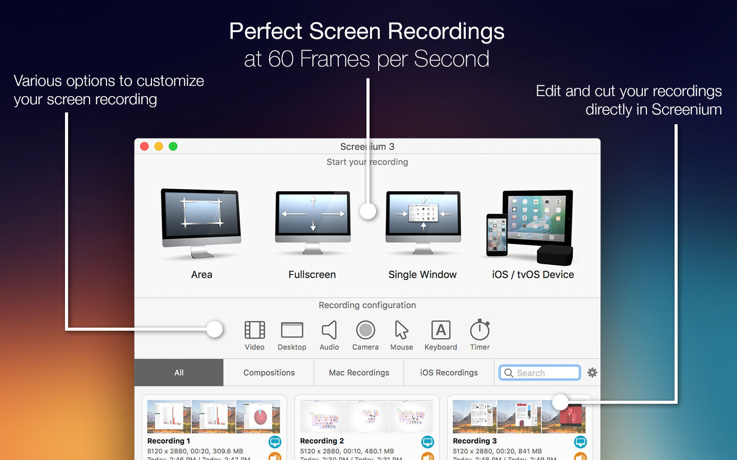 Screenium 3.3.4 screenshot