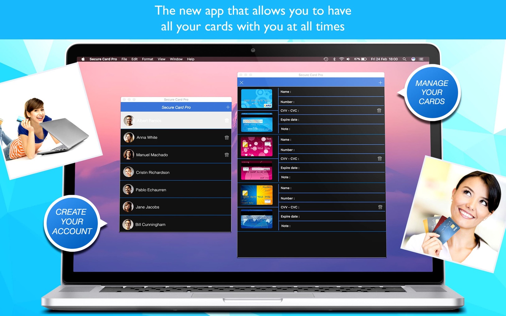 Secure Card Pro 1.3 screenshot