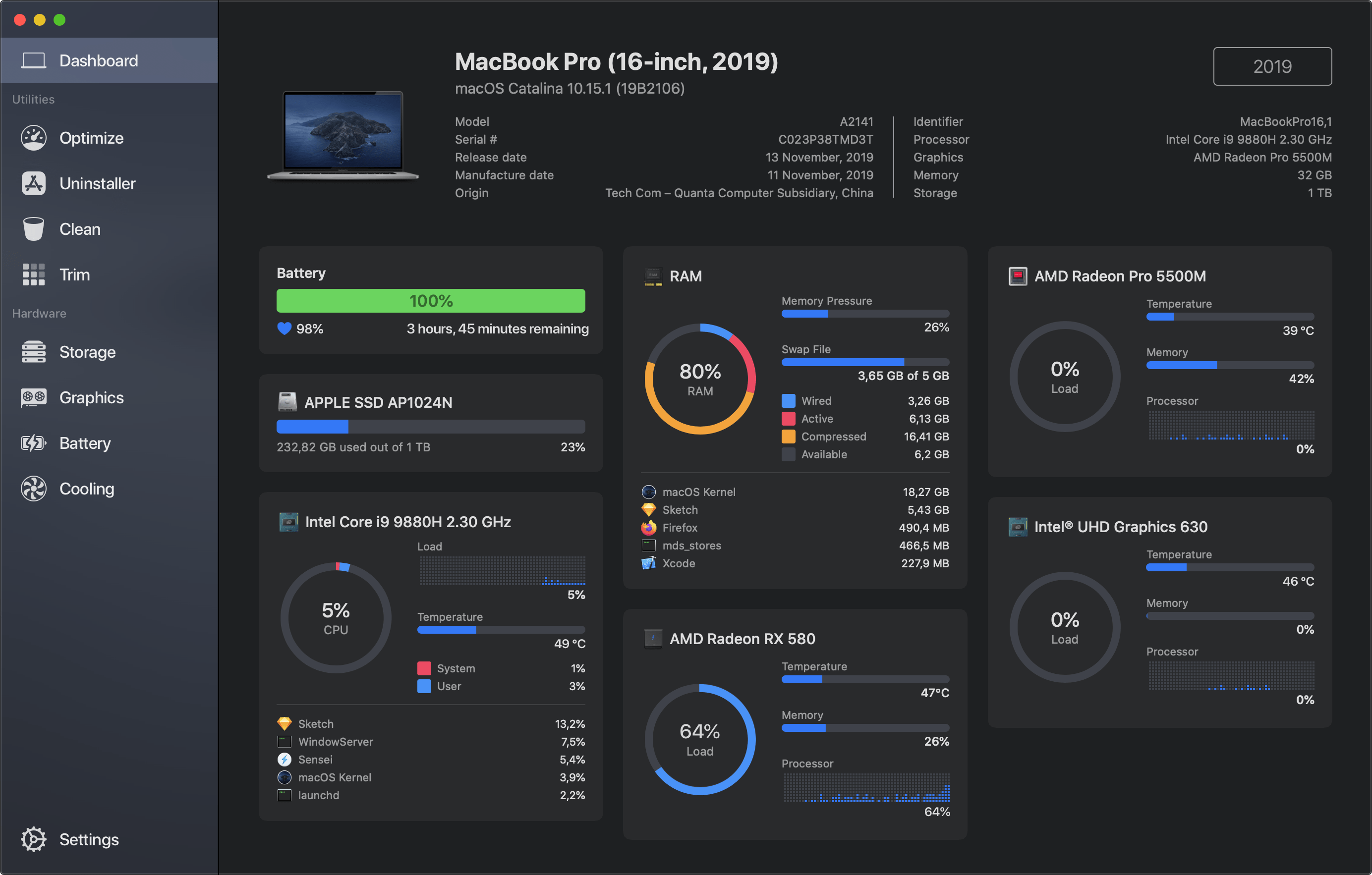 Sensei 2.1.2 screenshot