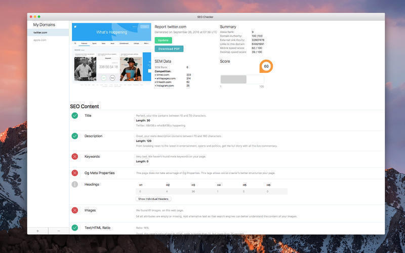SEO Checker 2.0 – SEO checker. screenshot