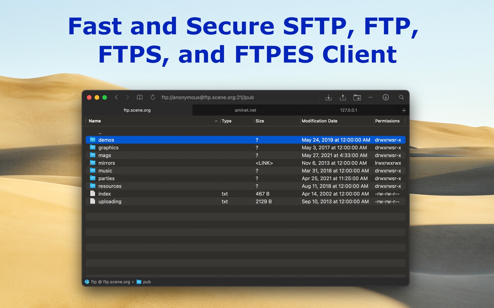 SFTPCommander 2.5 screenshot