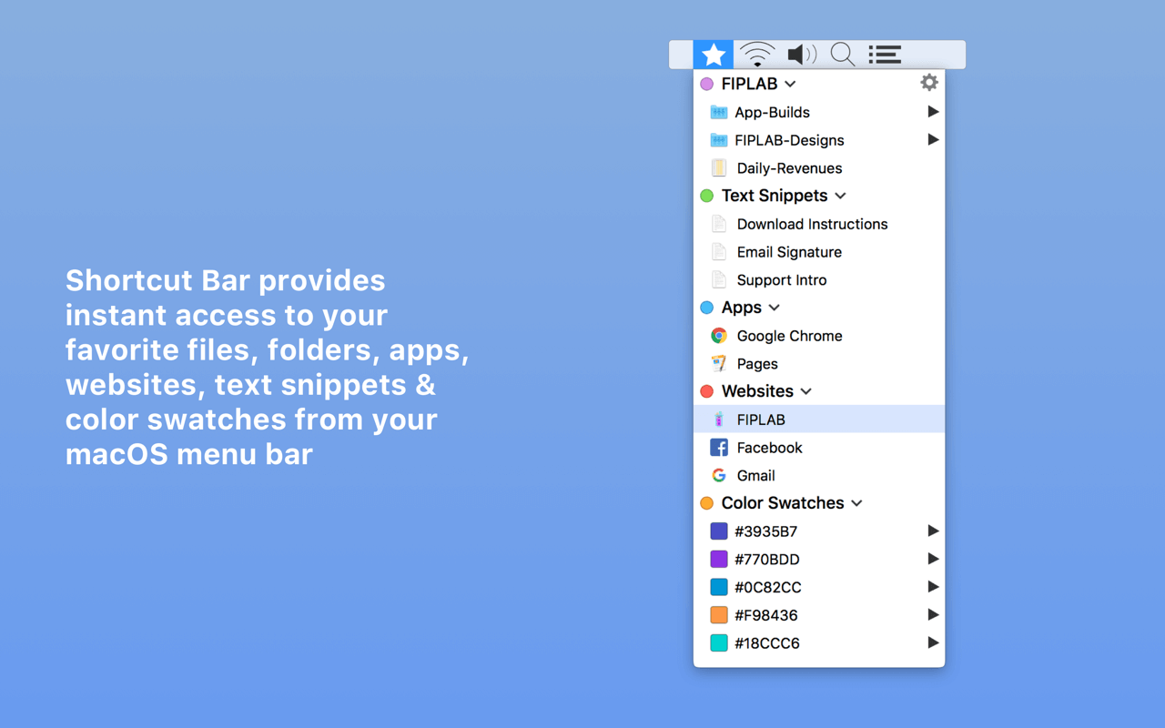 Shortcut Bar 2.9.72 screenshot