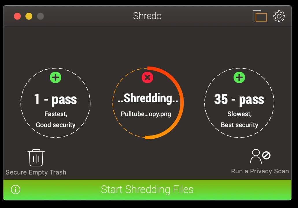 Shredo 1.2.8.6 screenshot