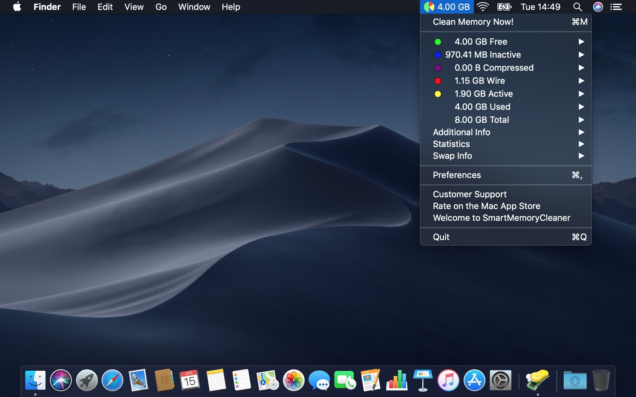 SmartMemoryCleaner 2.3.0 screenshot