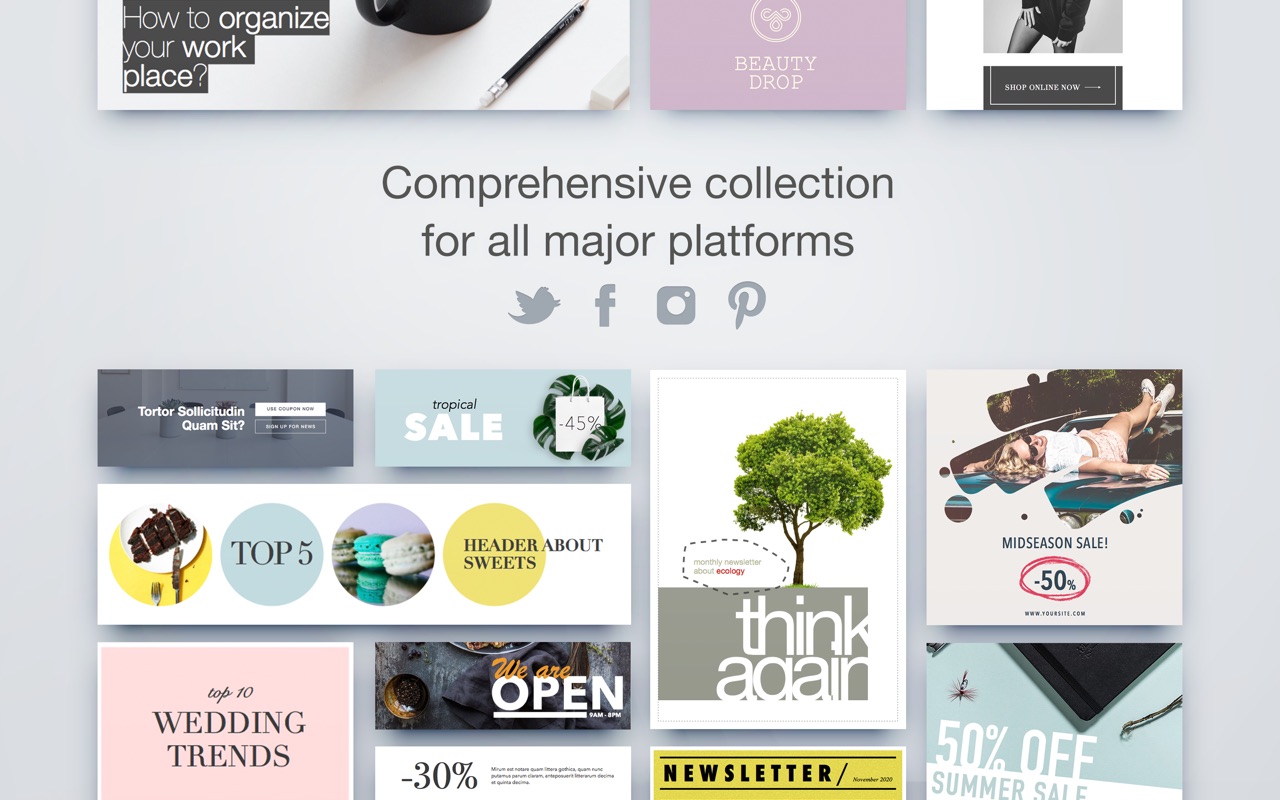 Social Media Lab 1.3.1 – Templates for Apple Pages. screenshot