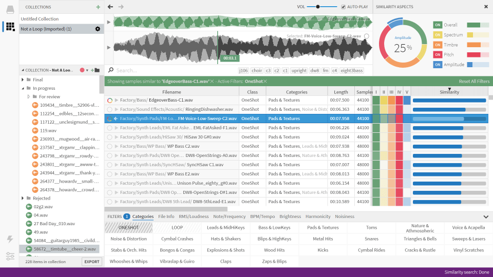 Sononym 1.5.6 screenshot
