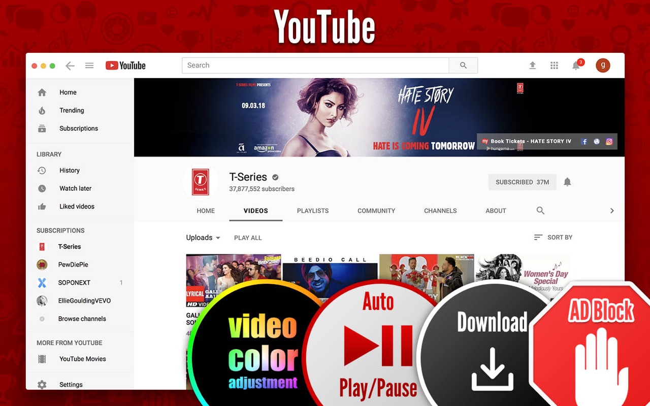 SopoTube for YouTube 1.0 – Watch YouTube on Mac. screenshot