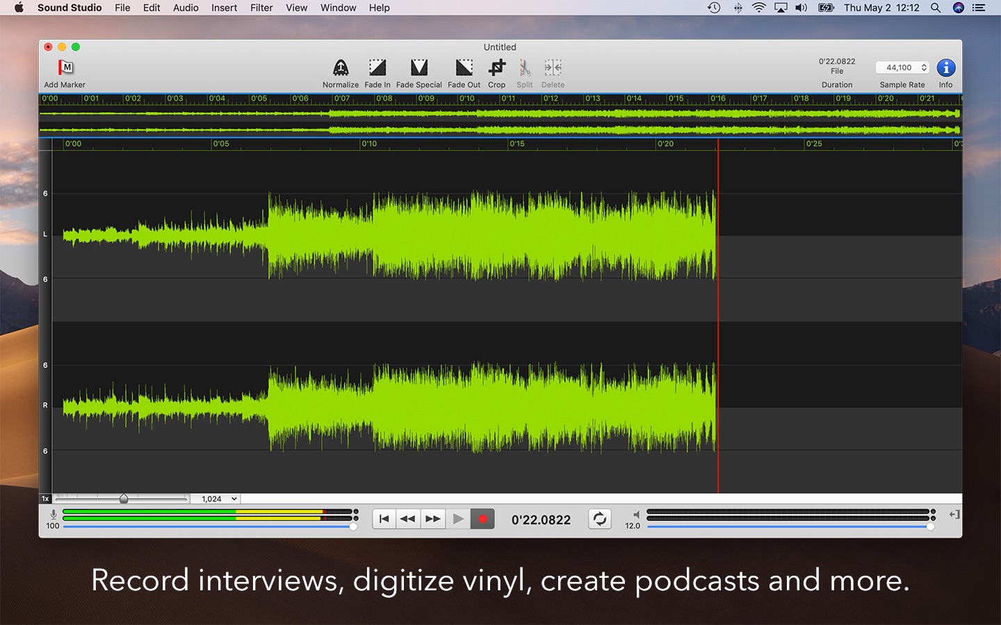 Sound Studio 4.8.13 – Robust audio recording and editing tool. screenshot
