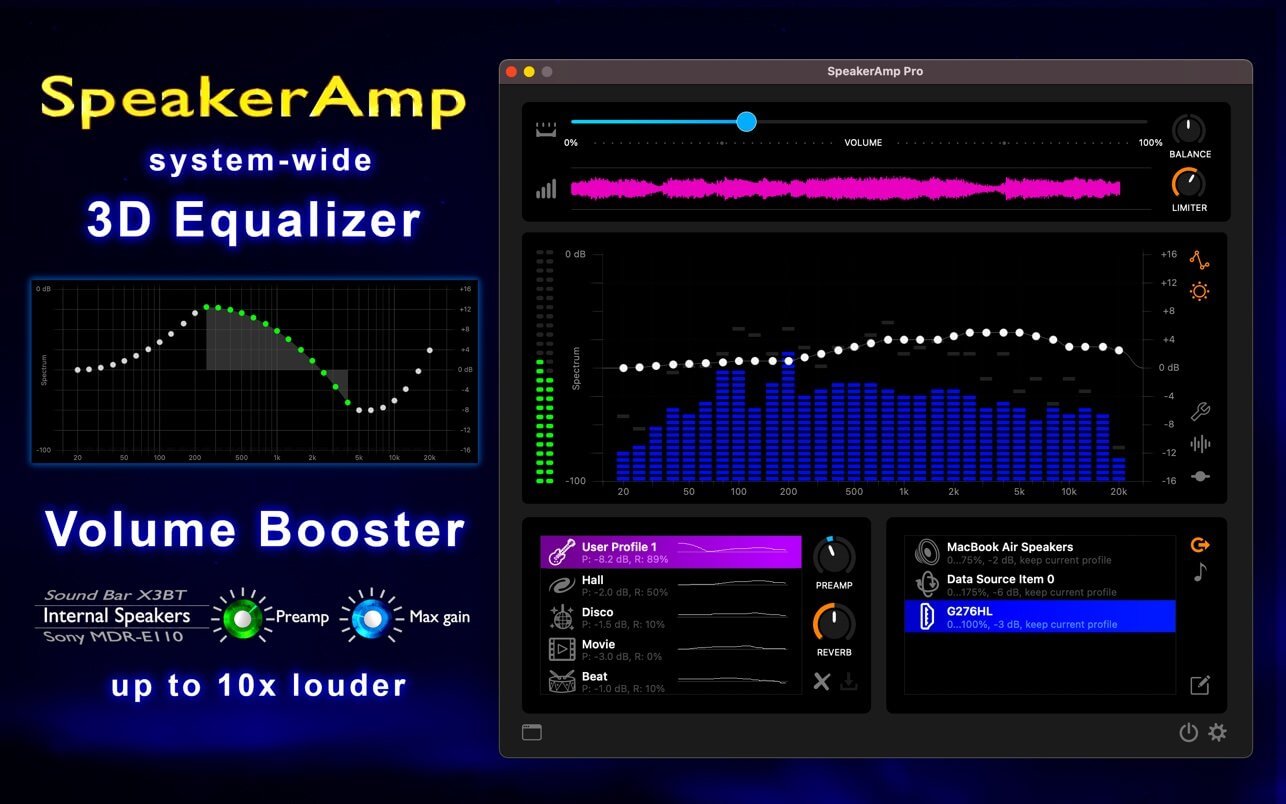 SpeakerAmp & 3D Equalizer 2.6 screenshot