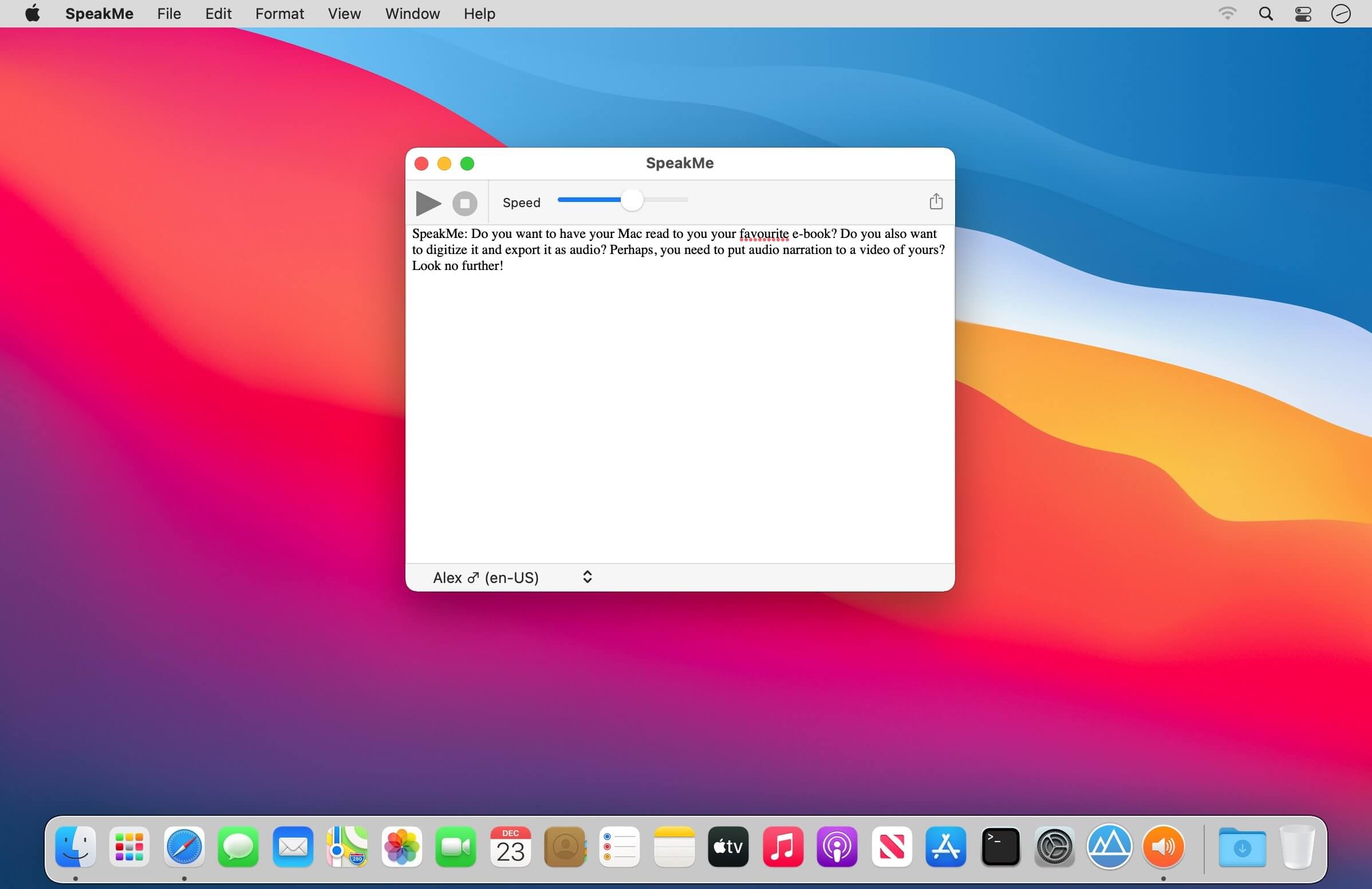 SpeakMe 3.4.5 screenshot