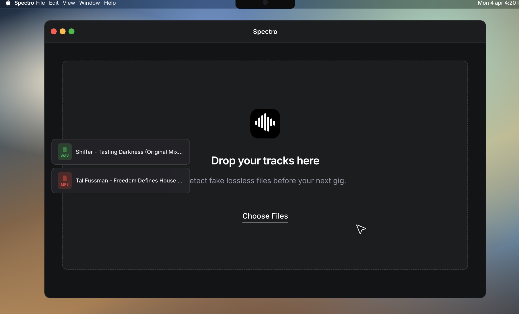 Spectro 1.5.3 screenshot