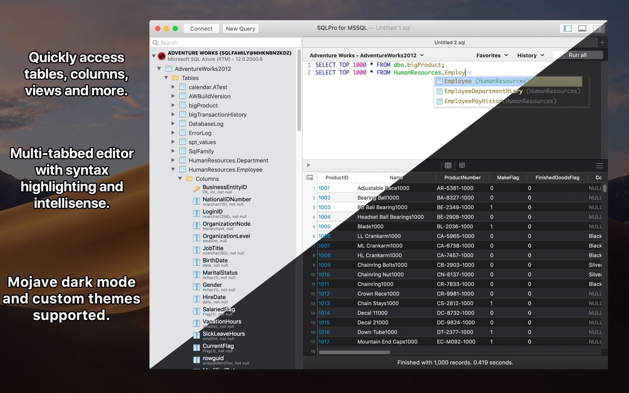 SQLPro for MSSQL 2024.73 screenshot