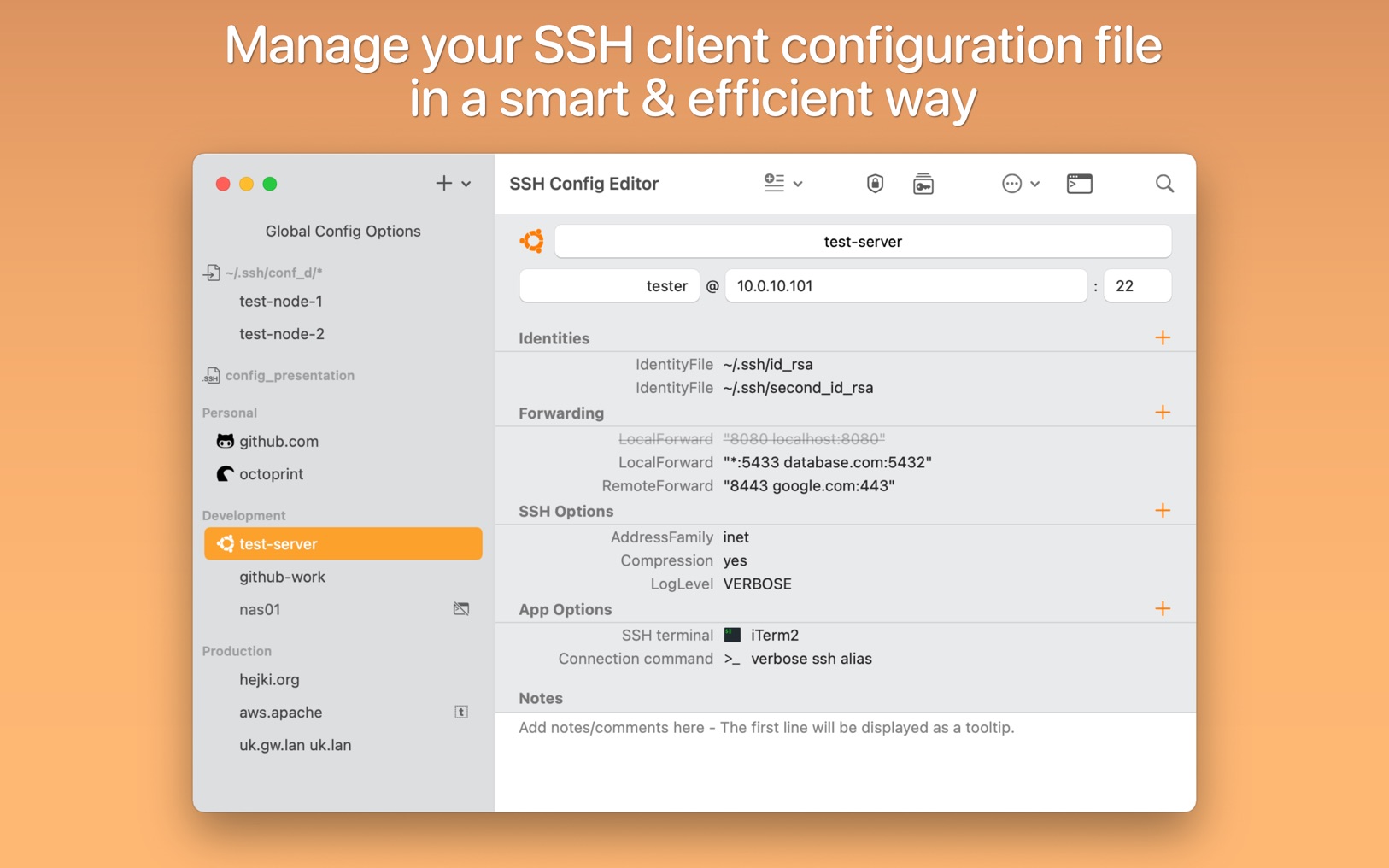 SSH Config Editor Pro 2.6.11 screenshot