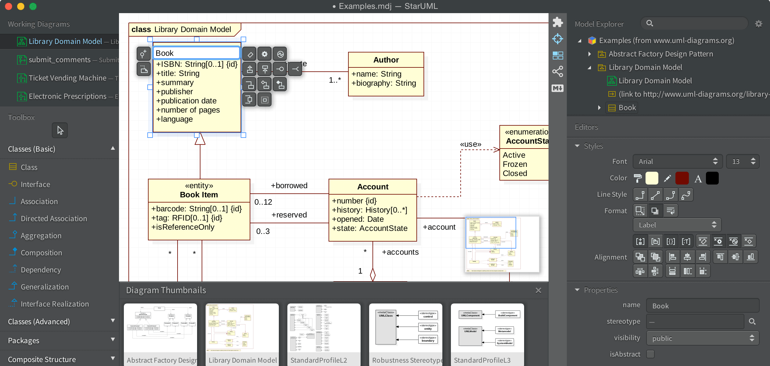 StarUML 5.1.0 screenshot