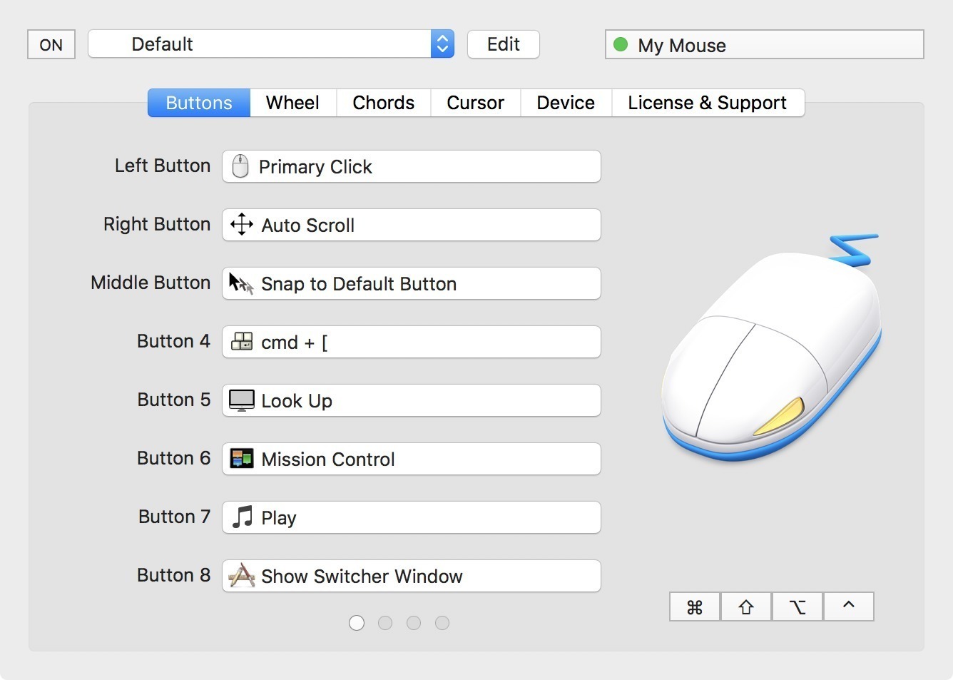 SteerMouse 5.7.8 screenshot