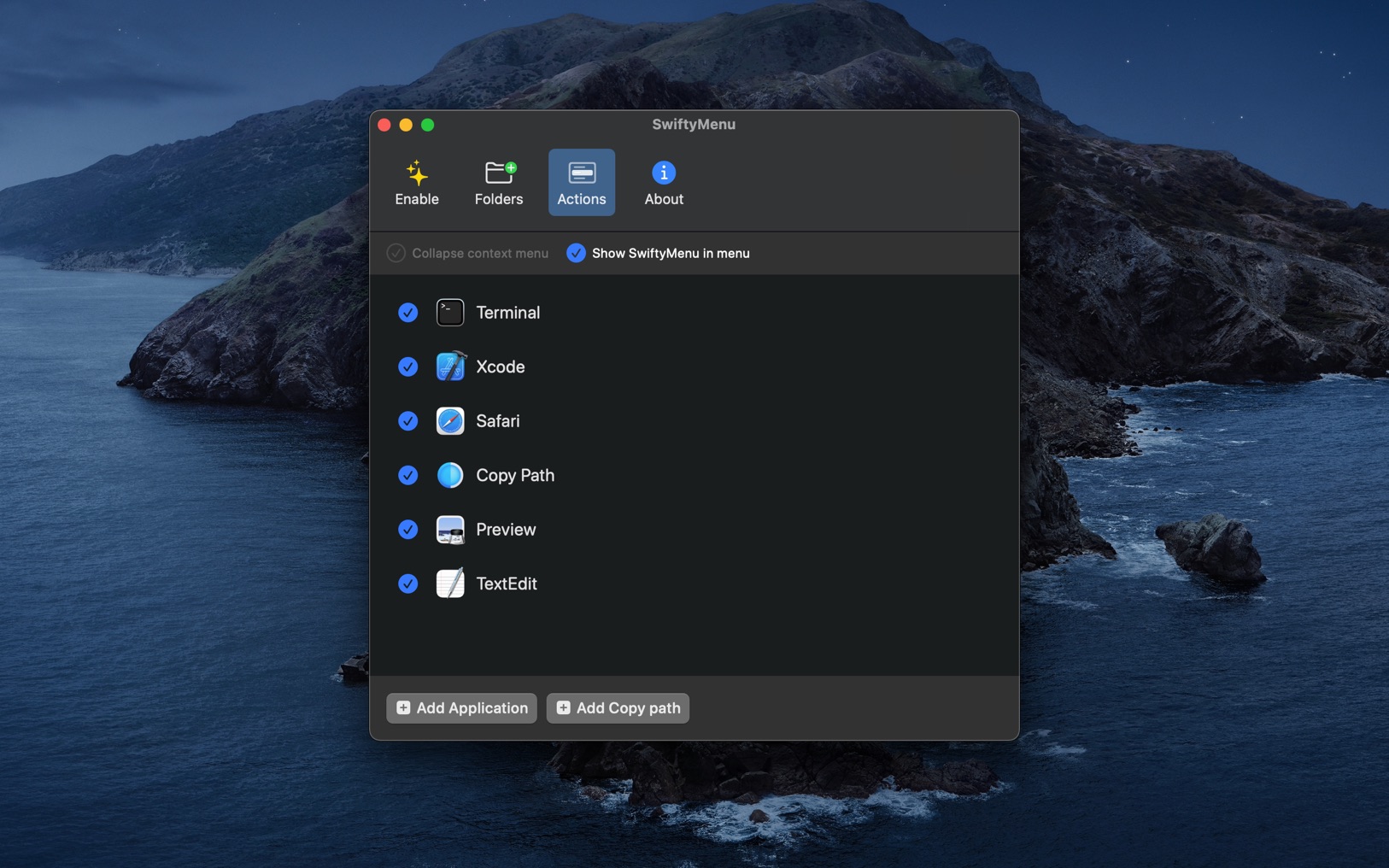 SwiftyMenu 0.7 screenshot