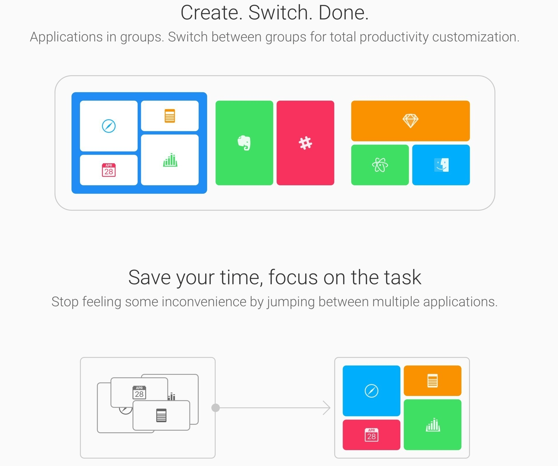 Switchem 1.1.0 – Application switcher which uses groups of apps. screenshot