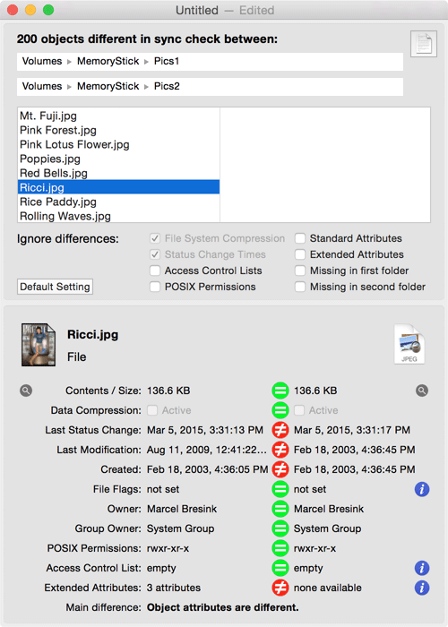 Sync Checker 3.2 screenshot