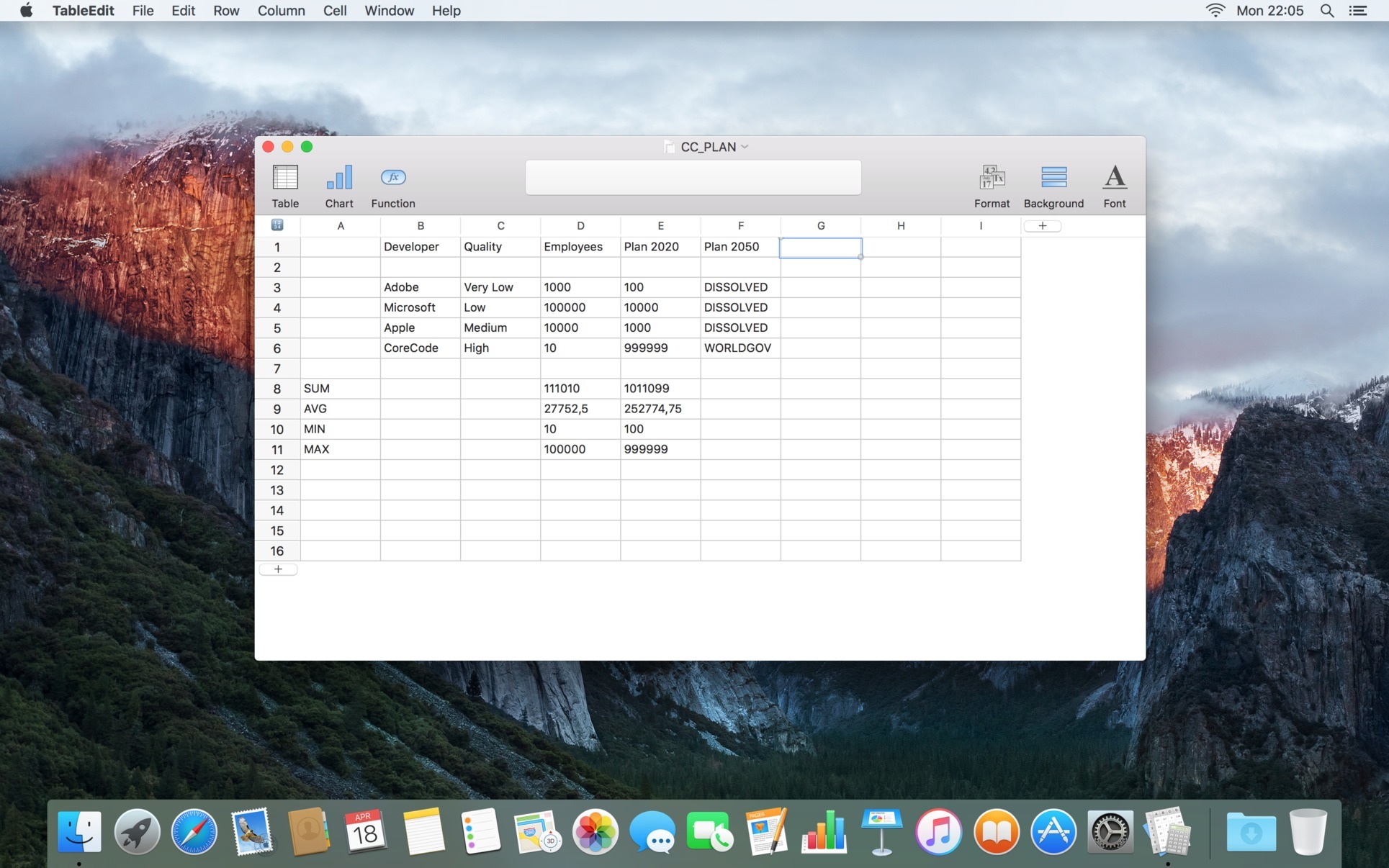 TableEdit Pro 1.4.6 screenshot